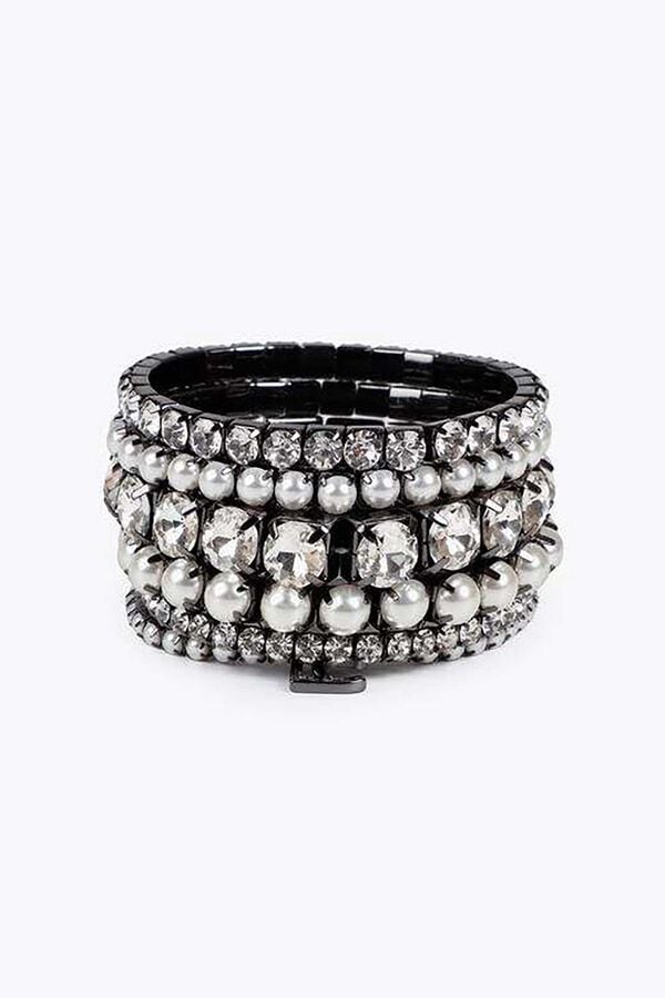 Lola Casademunt Pack pulseras Gris oscuro