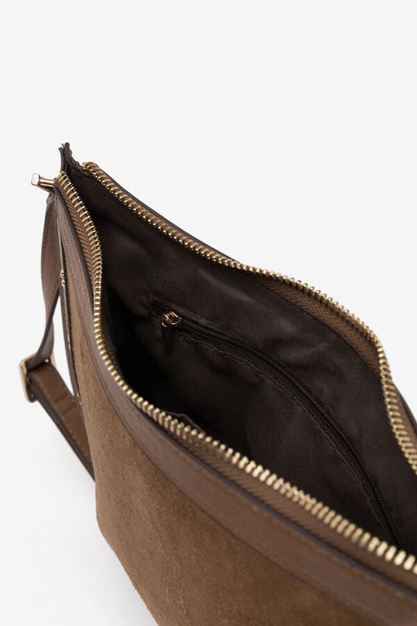 Vilanova Mala Hobo efeito camur&ccedil;a Castanho