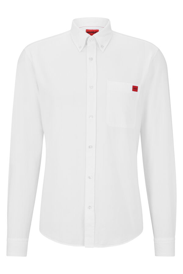 Cortefiel Camisa Oxford Blanco