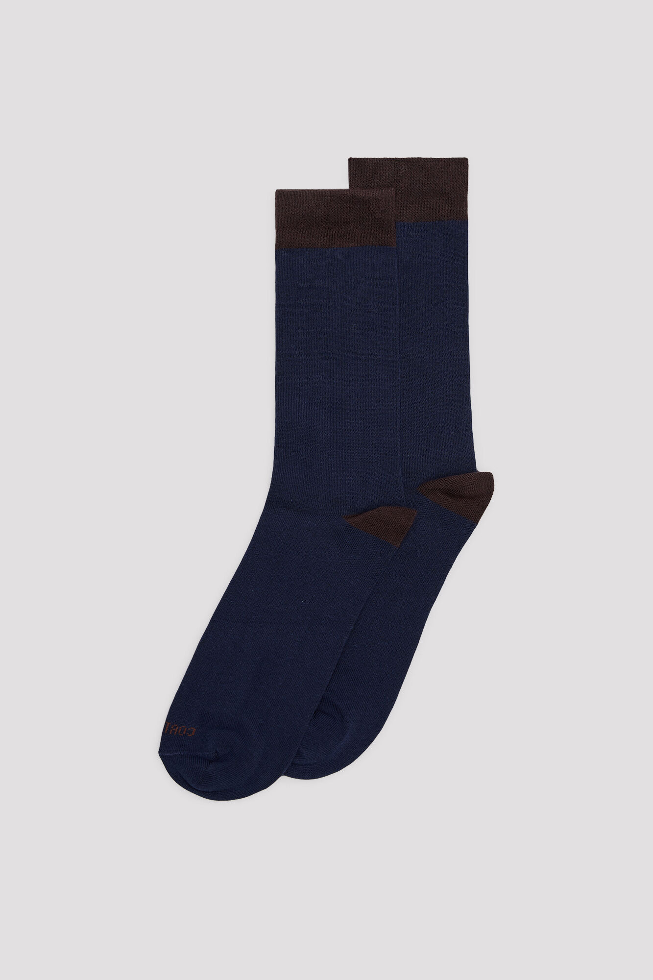 Cortefiel Plain contrast toe sock