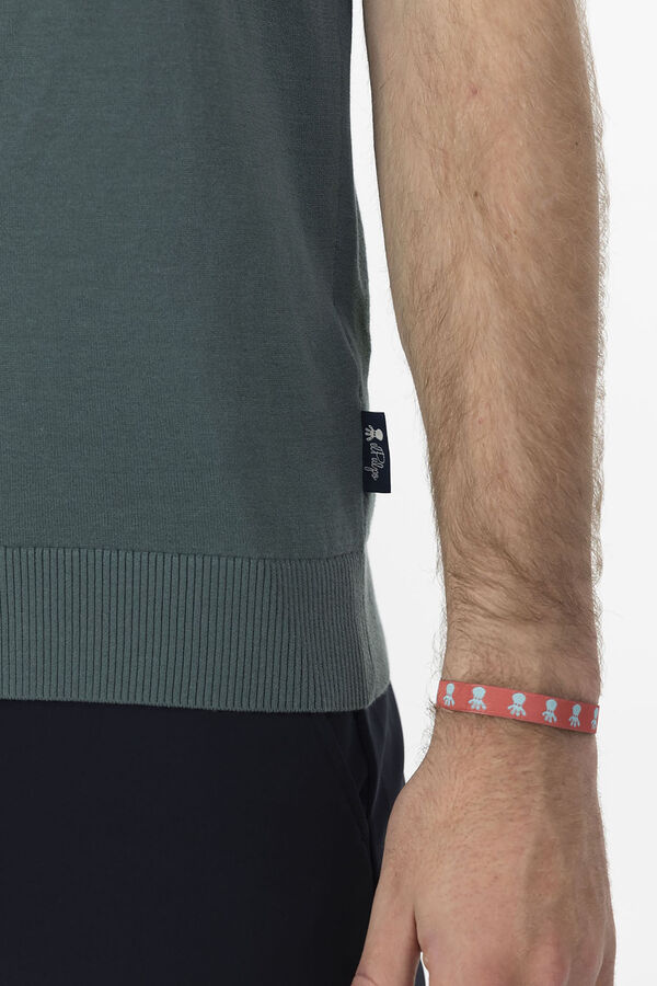 elPulpo Polo básico em malha crepe Verde