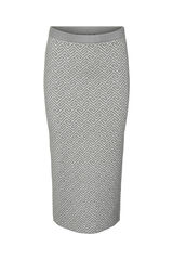 Vero Moda Saia midi de malha Cinzento