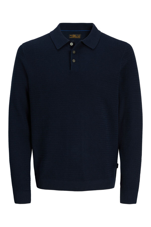 Jack & Jones Polo regular 100% algod&atilde;o Azul