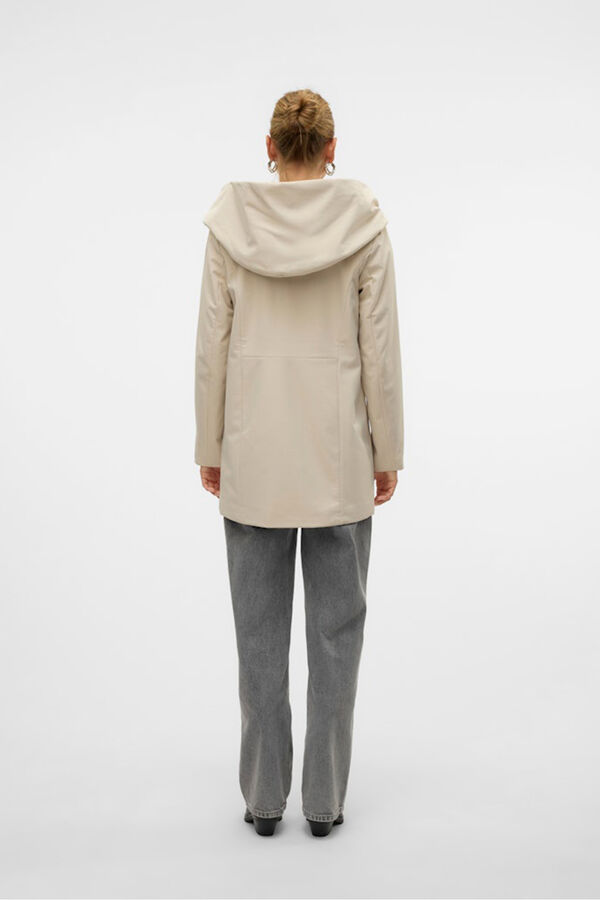 Vero Moda Medidas do sobretudo efeito neoprene  Cinzento