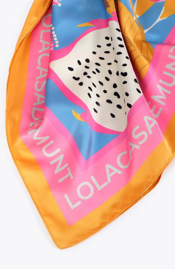 Lola Casademunt Len&ccedil;o acetinado Azul