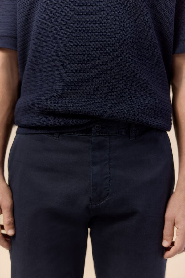 OOTO Chino casual slim Azul marino