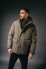 OOTO Parka acolchoada capuz Verde