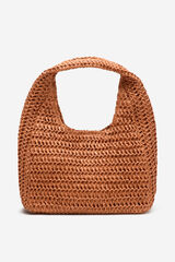 Cortefiel Bolso hobo trenzado Naranja