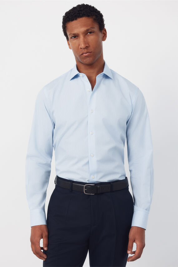 Camisa vestir rayas fácil plancha