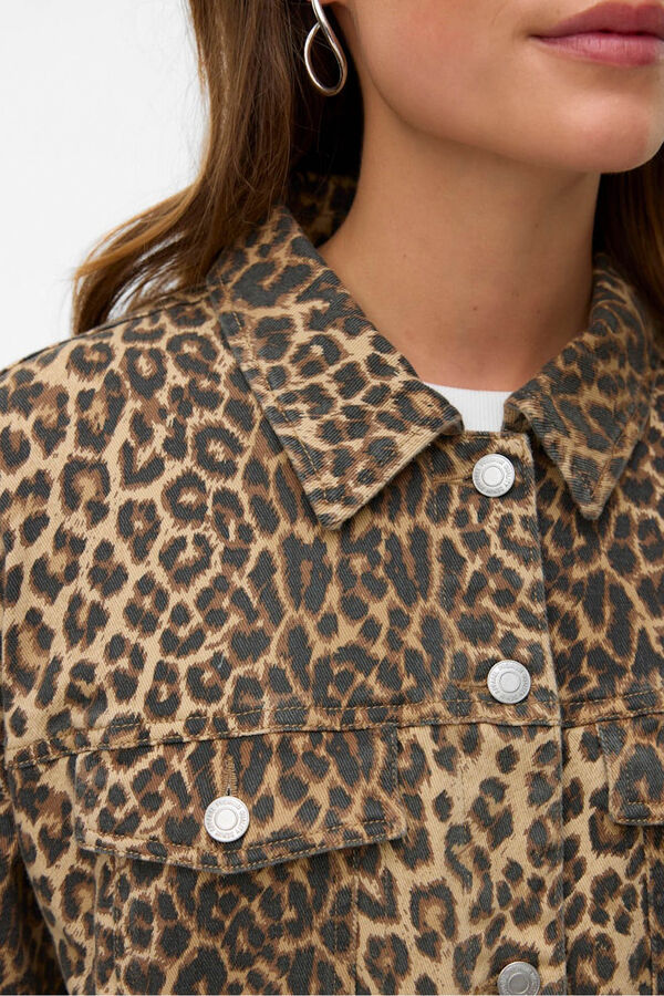 Vero Moda Animal print jacket Nude