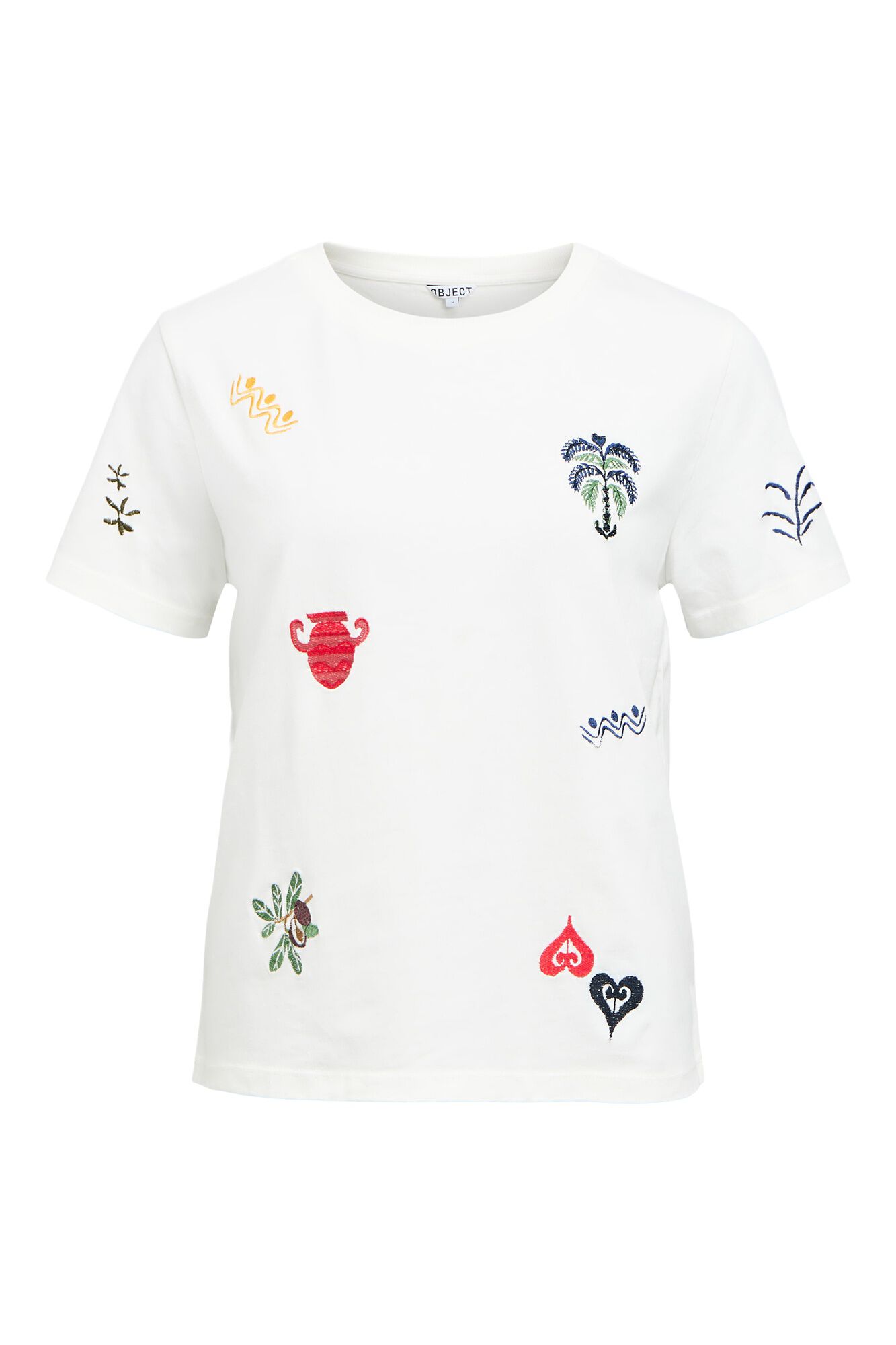 Object Camiseta manga corta bordados