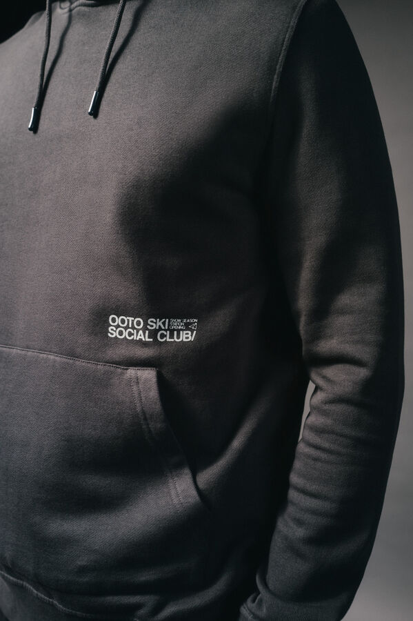 OOTO Sweatshirt com capuz Cinzento