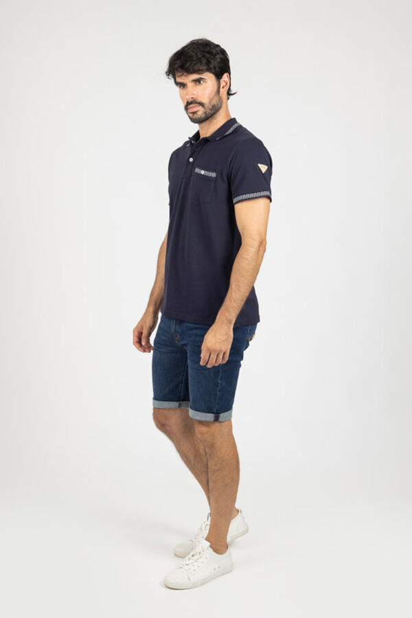 Privata Short sleeve polo shirt Navy