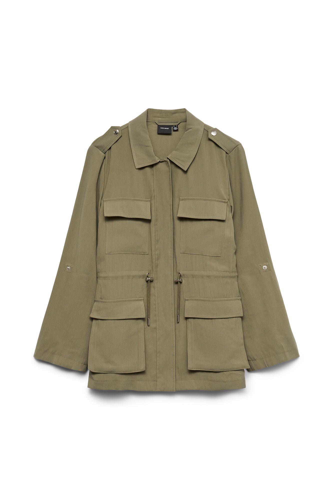 Vero Moda Parka com mangas ajust&aacute;veis e gola de camisa