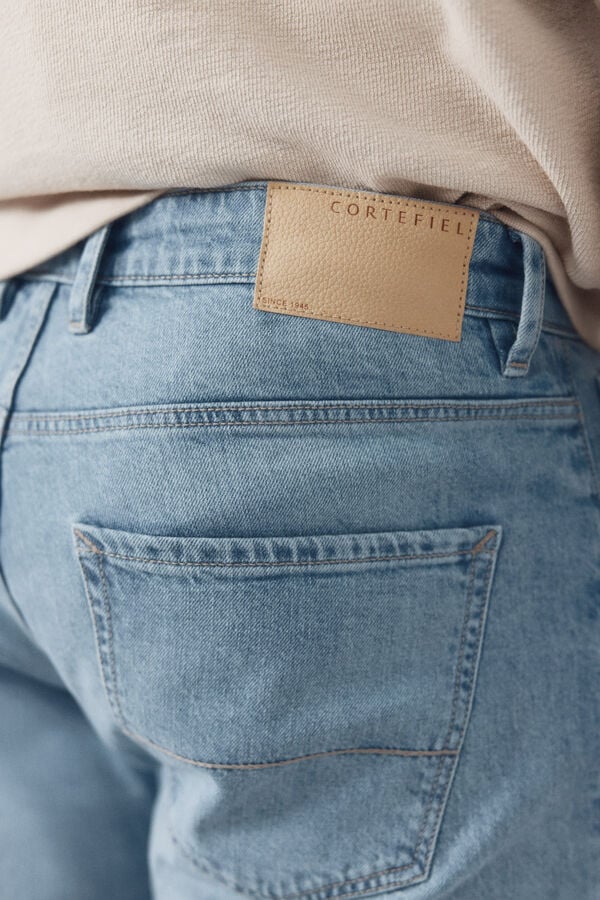 Cortefiel Regular-fit lightweight jeans Blue