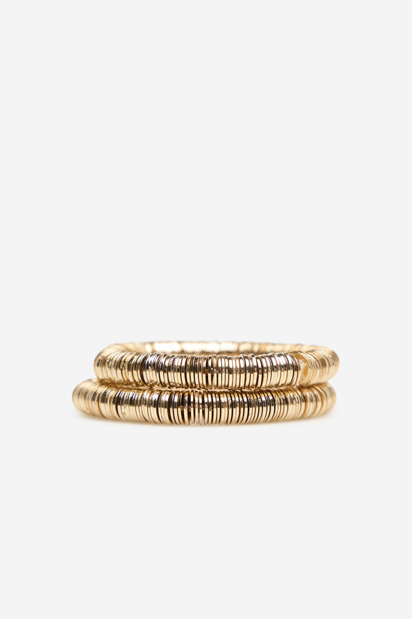 Cortefiel Resin bracelet pack Yellow