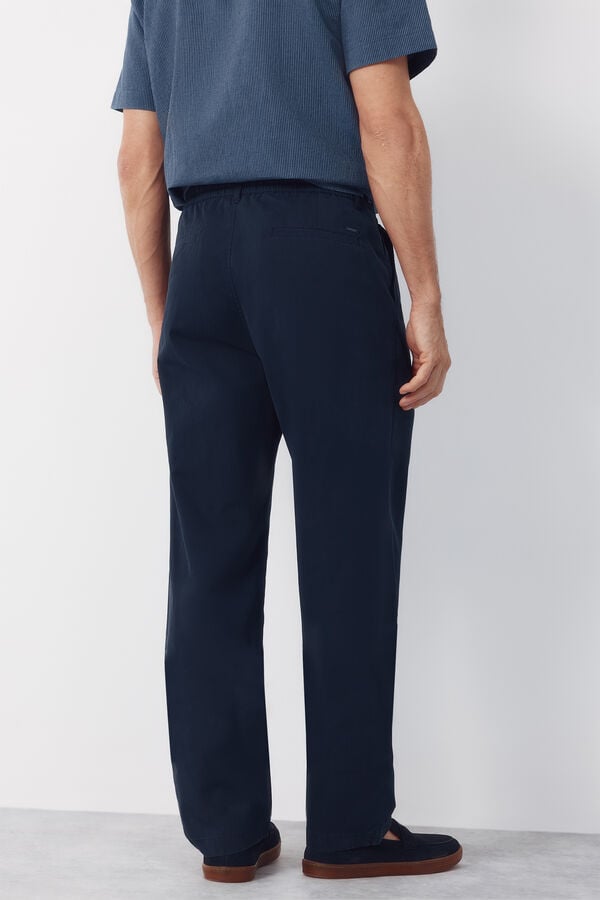 Cortefiel Lightweight regular jogger Navy