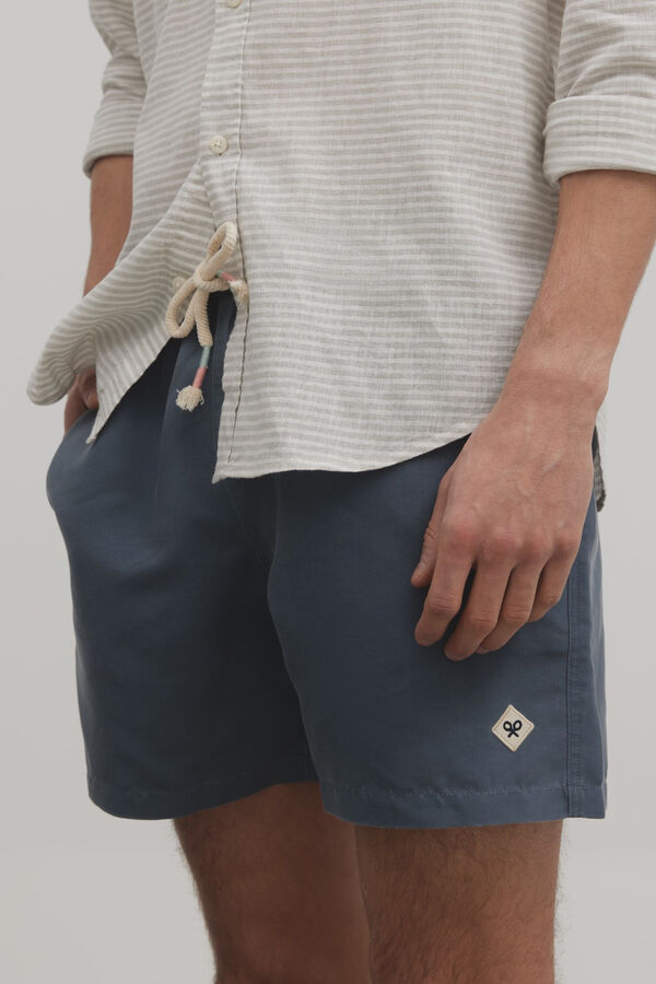 Cortefiel Plain swim shorts Blue