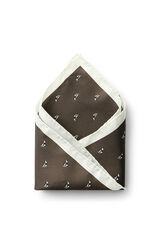 Selected Men's silk scarf Brown