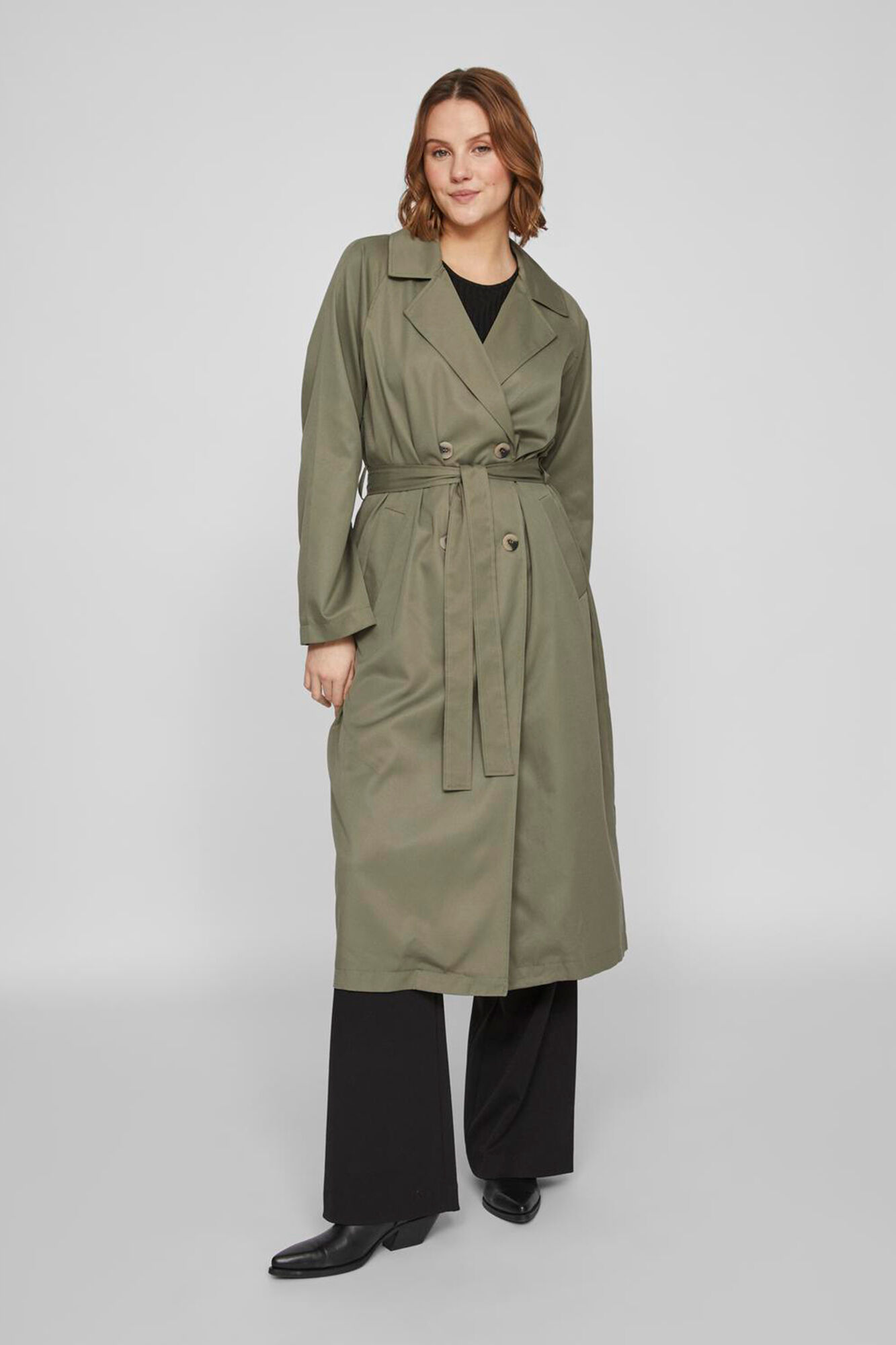 Vila long trench coat Womens Trench Coats Cortefiel
