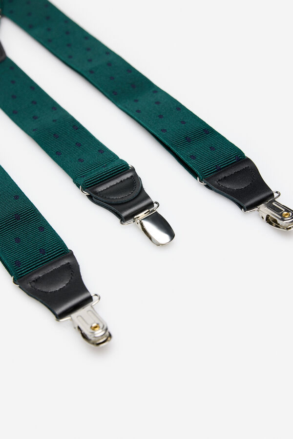 Cortefiel Elastic polka-dot strap Dark green