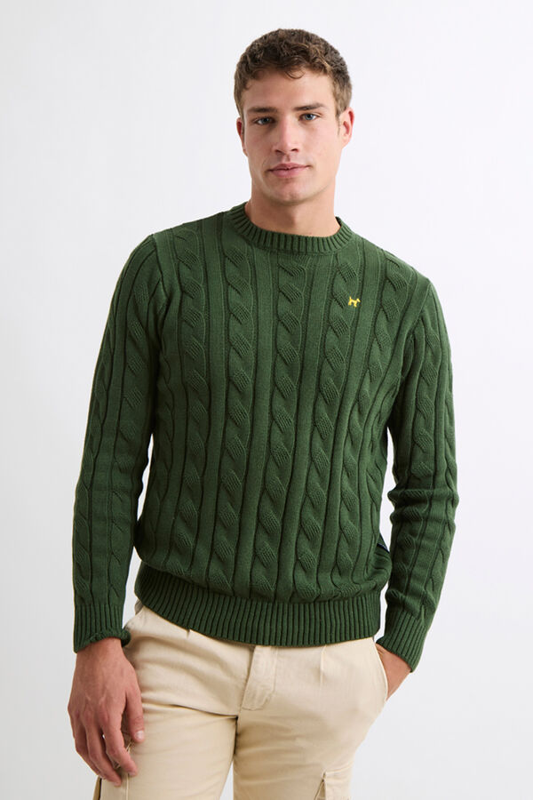 Williot Camisola trançado Verde