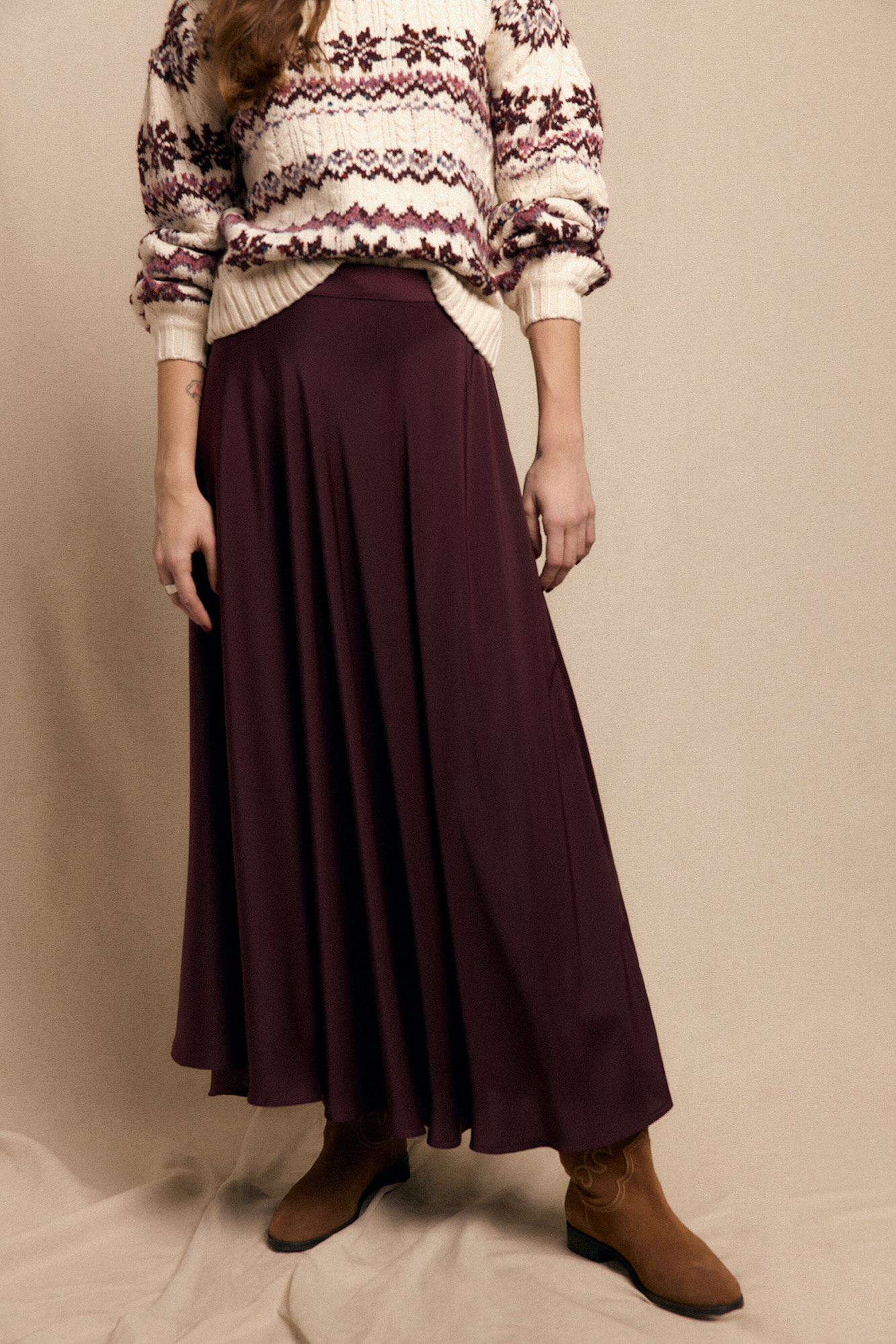 Slowlove Falda satinada