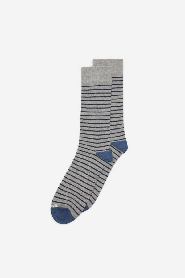 Cortefiel Stripy socks Grey