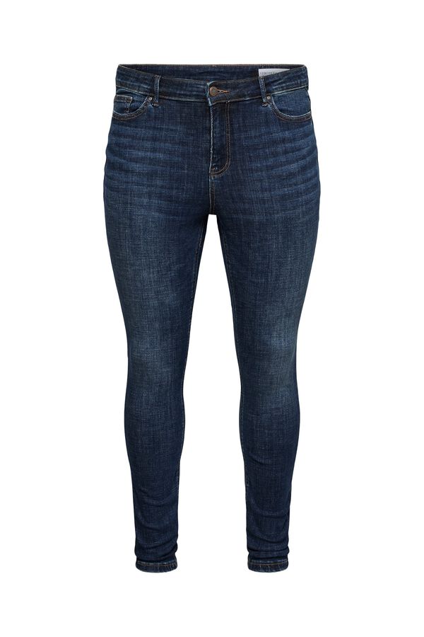 Vero Moda Curve Jeans skinny de cintura alta Azul