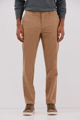 Cortefiel Regular fit chinos Camel