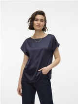 Vero Moda Top de manga curta Azul