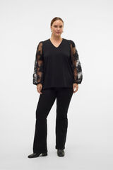 Vero Moda Curve Camisa de manga comprida plus size Preto