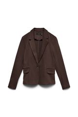 Vero Moda Blazer com aba e bolsos Castanho