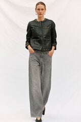 Cortefiel Studded jacket Black