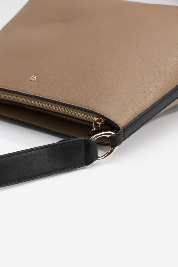 Vilanova Mala de Ombro com Argolas de Metal Tostado