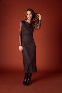 Slowlove Vestido longo de renda