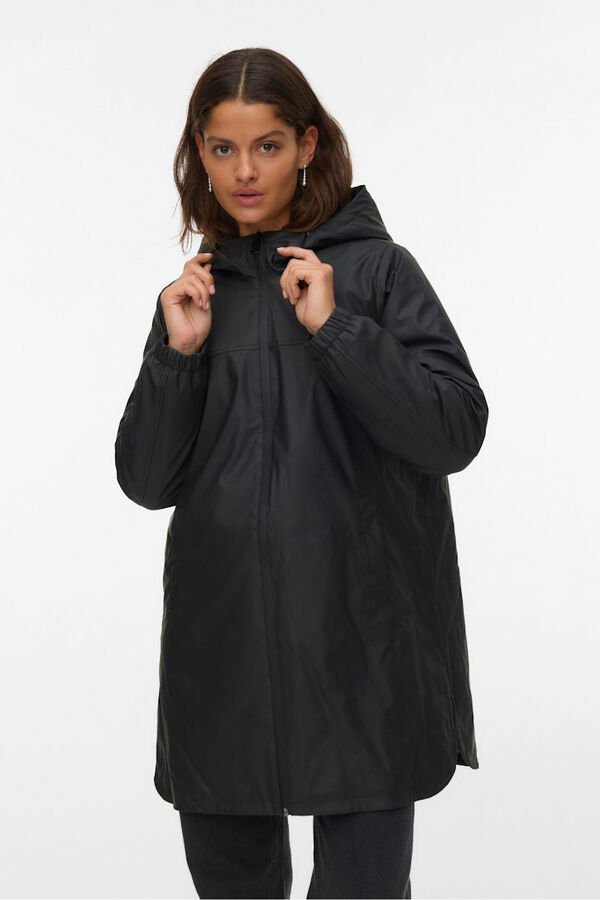 Vero Moda Impermeável com capuz Preto
