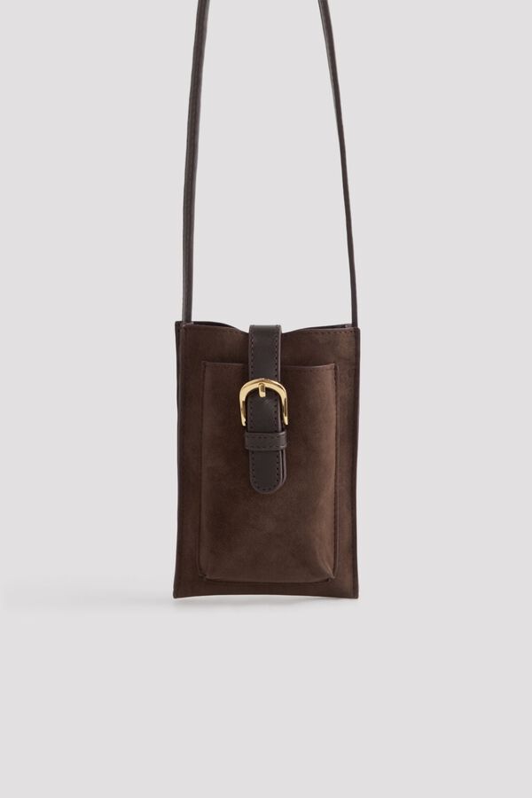 Cortefiel Two-tone phone case Dark brown