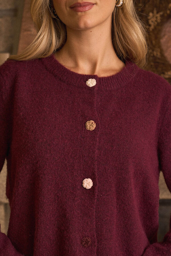 Pol&iacute;n Et Moi Cardigan com bot&otilde;es Mercedes Granada