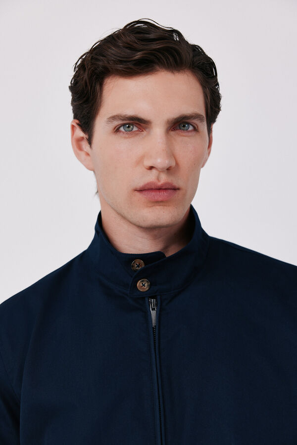 Cortefiel Cotton jacket Navy