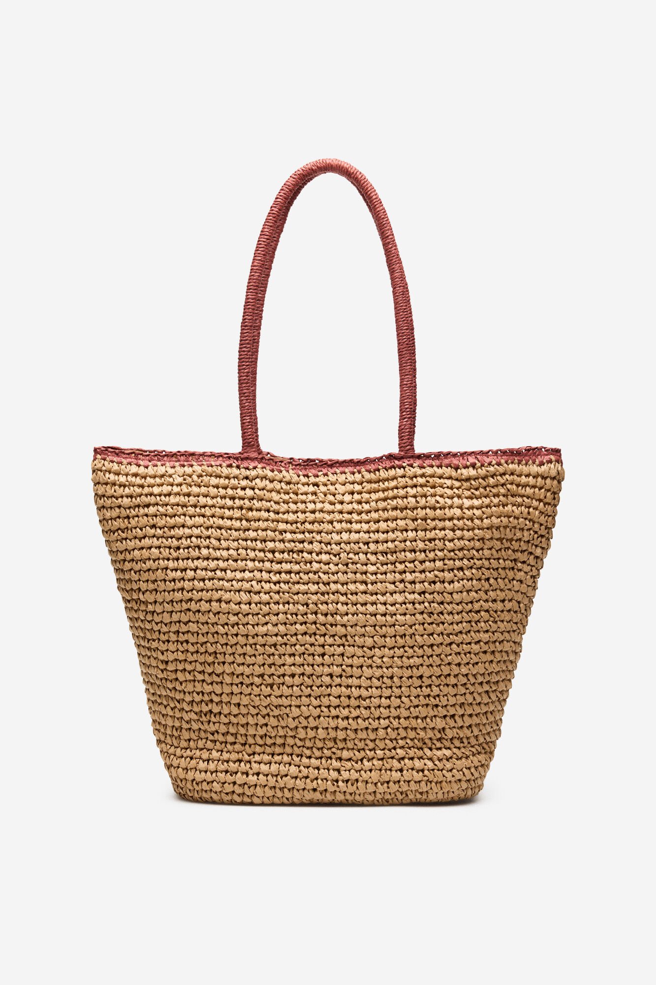 Cortefiel Raffia shopping bag