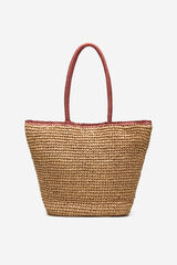 Cortefiel Capazo rafia Marr&oacute;n