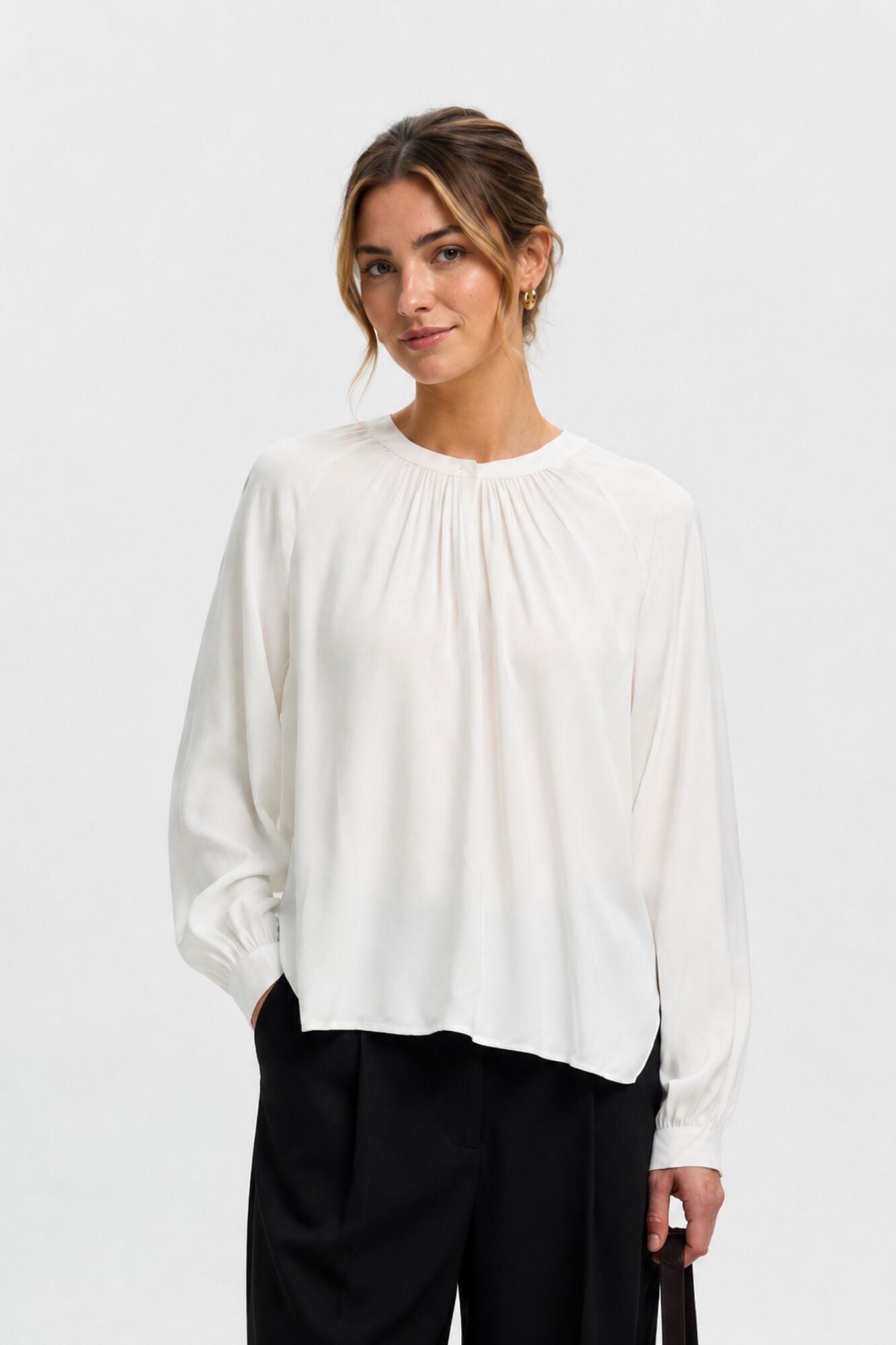 Selected Blusa de manga comprida