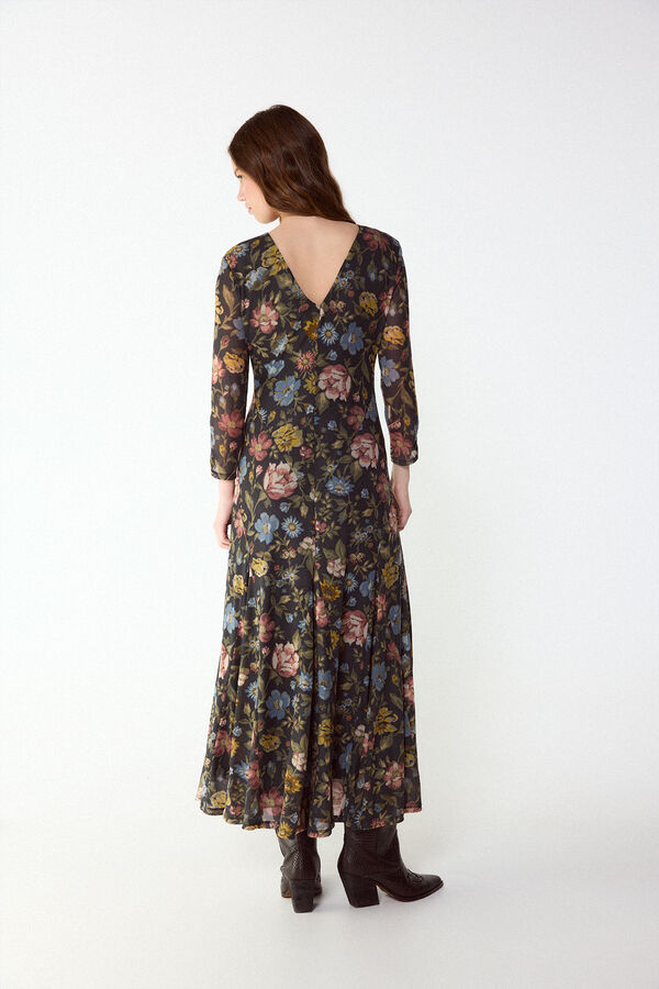 Slowlove Vestido estampado vuelo Multicolorido