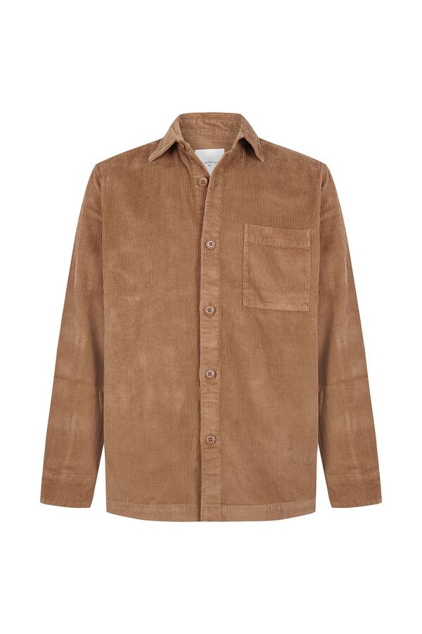 Cortefiel Sobrecamisa pana Camel