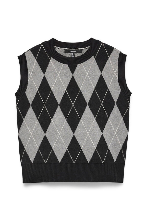 Vero Moda Colete de malha diamante  Preto