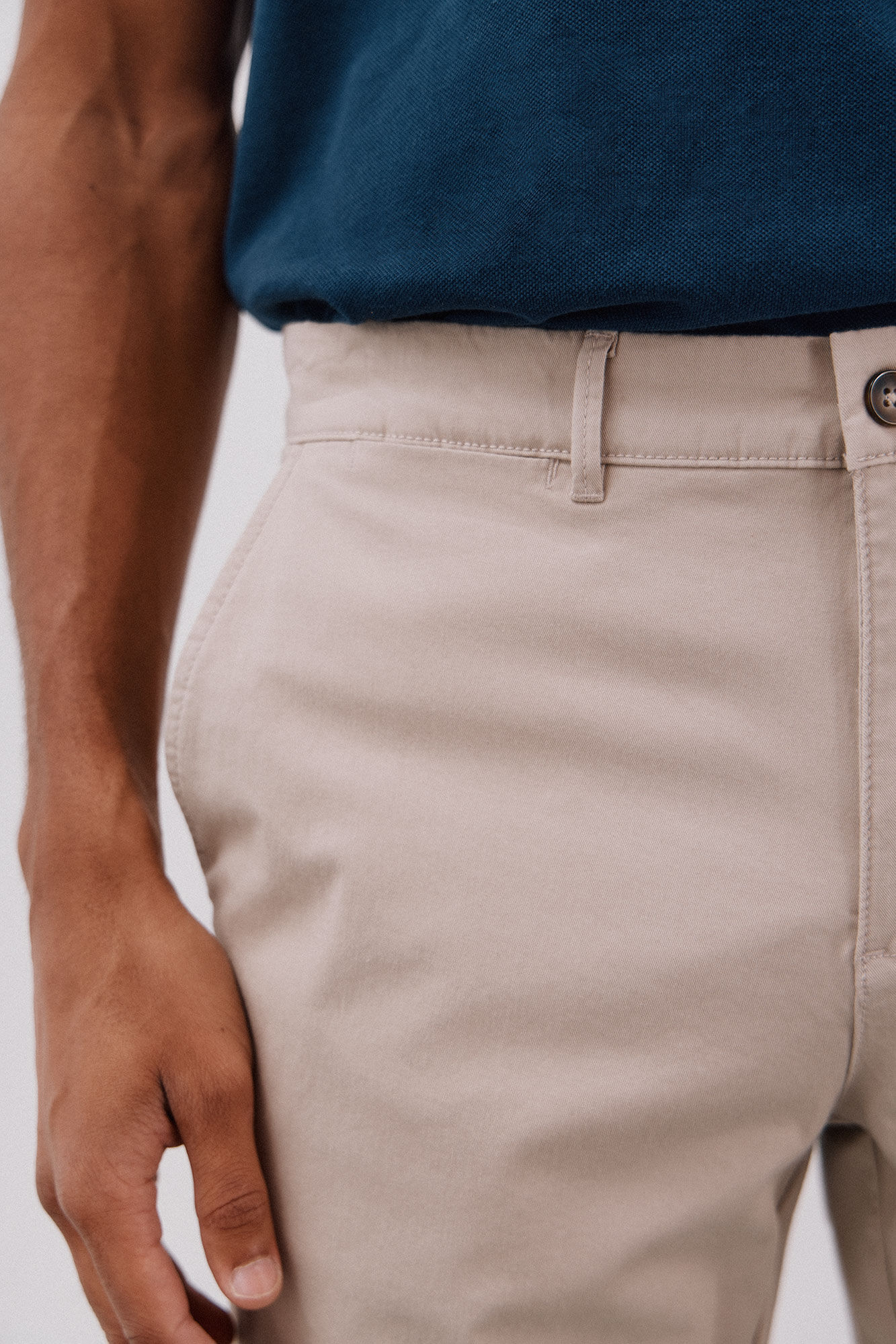 Cortefiel Regular fit lightweight chinos