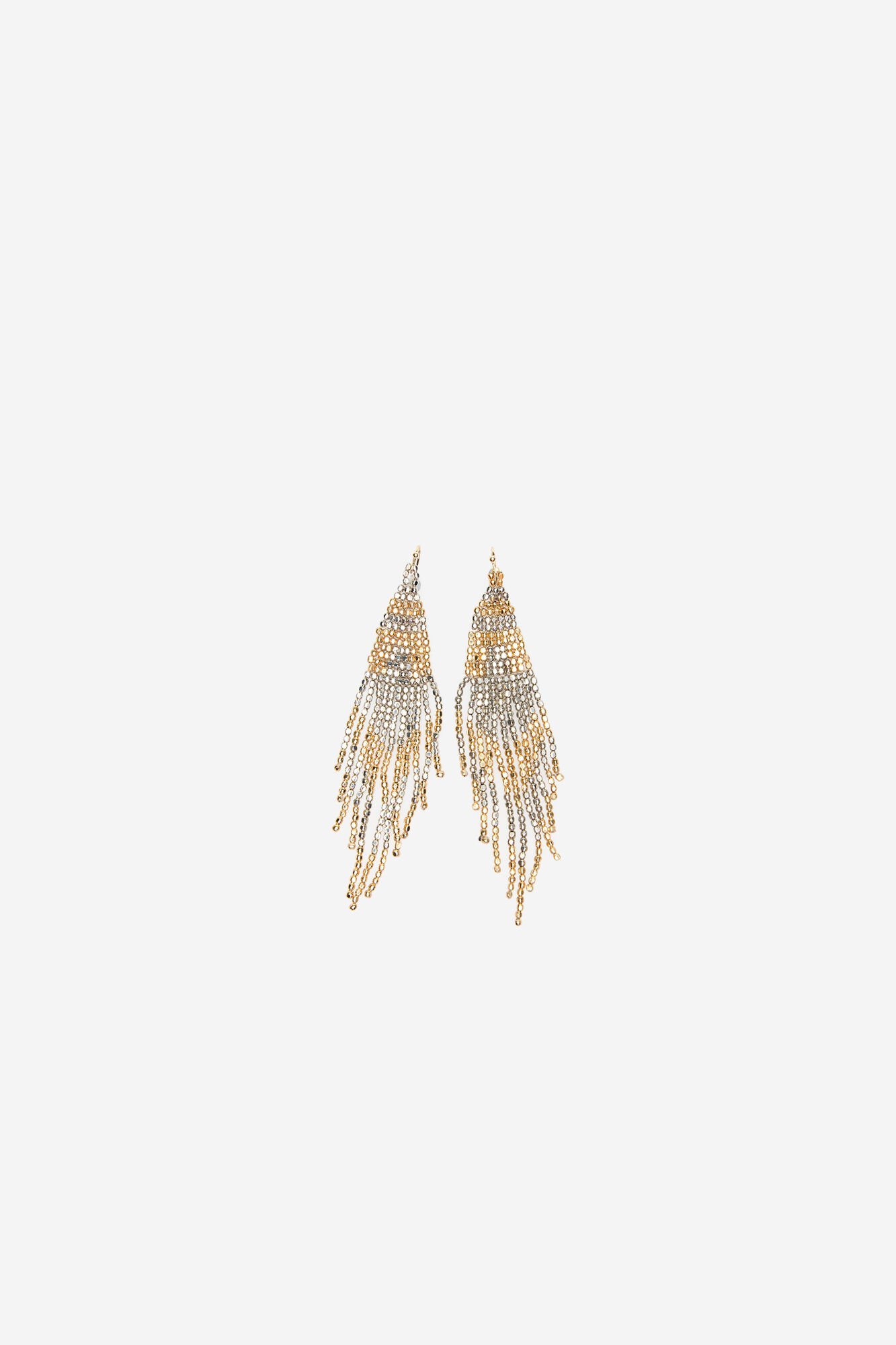 Cortefiel Two-tone beaded earrings