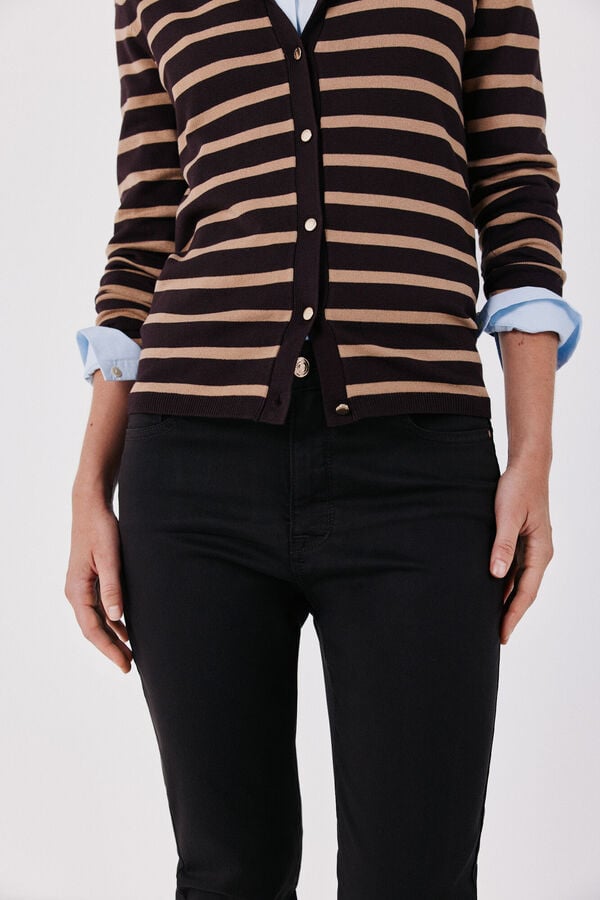 Cortefiel Jeans Sensational Pitillo Color Marr&oacute;n oscuro