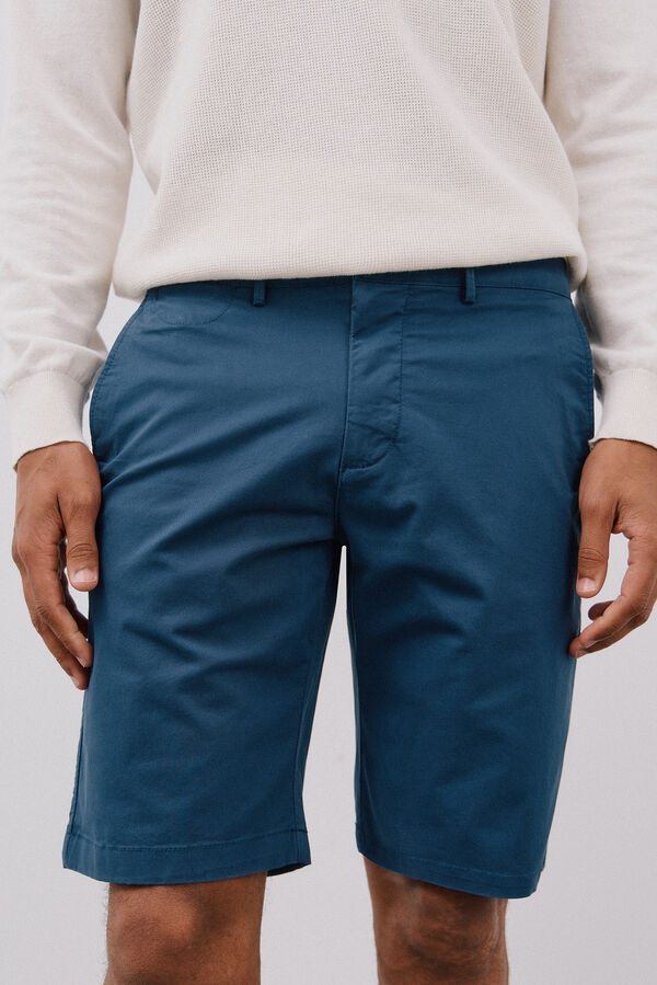 Cortefiel Chino bermuda shorts Blue